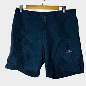 AFTCO‎ Navy Fishing Utility Shorts Men's Size 34 Summer Outdoor Performance